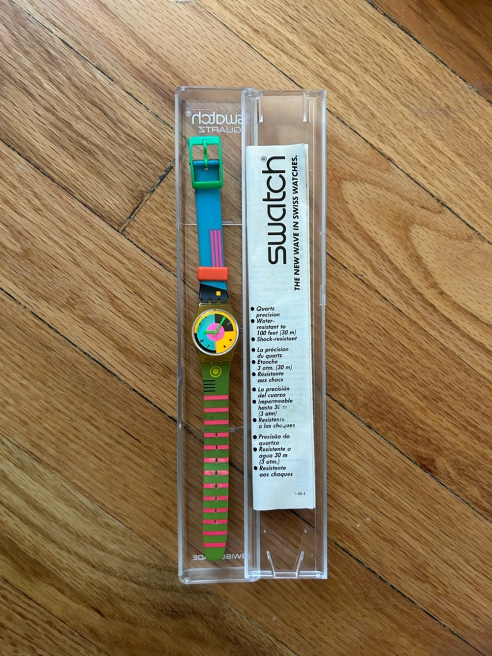 Swatch Neon Hot Racer Watch Timepiece Authentic Vintage Genuine Rare